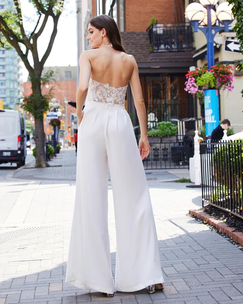 Aa2331 mix   match two piece wedding jumpsuit for reception or bridal shower2